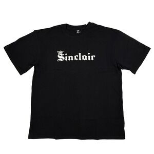Sinclair Global Mens Black Graphic Logo T-Shirt Medium Streetwear Made in USA
